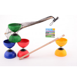 Outdoor Fun Diabolo mit Holzstäbchen