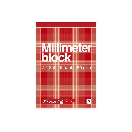 MillimeterblockA420Bl Schreibpapier