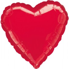 Folienballon Herz rot inkl. Helium