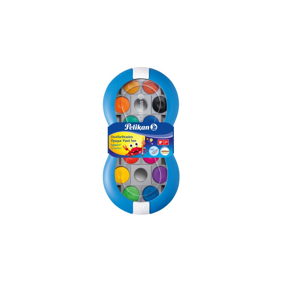 Deckfarbkasten Space blau 12er