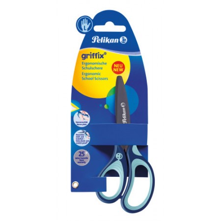 Griffix Schulschere blau links
