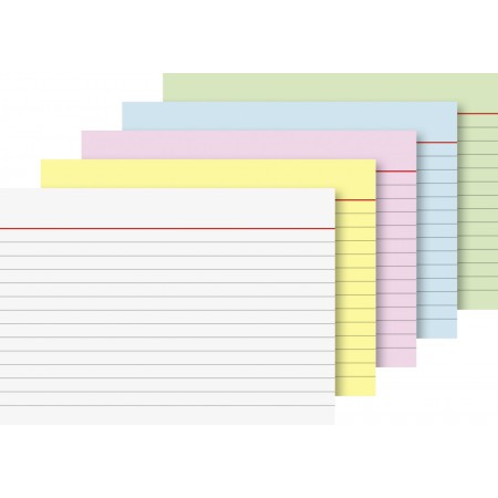 Karteikarte A6 lin sort 100St