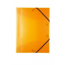 Idena Gummizugmappe A3 PP transluzent orange