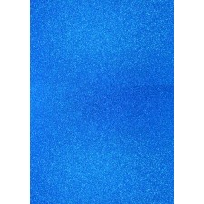 Glitterkarton A4, pfauenblau