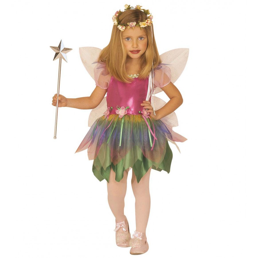 REGENBOGENFEE (Kleid, Flügel) (158 cm / 11-13 Years)