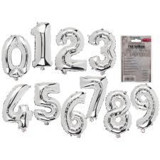 Folienluftballon Zahlen 0-9, wiederbefüllbar