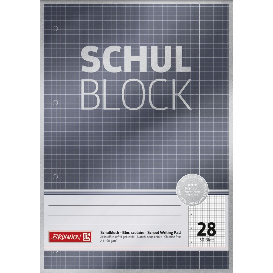 Schulblock A4 90 gr. 50 Blatt