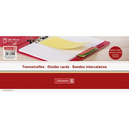 Trennstreifen 10,5x24cm sort.