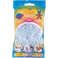 HAMA Bügelperlen Midi - Leuchtblau 1000 Perlen