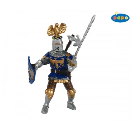 Ritter mit Adlerhelm, blau