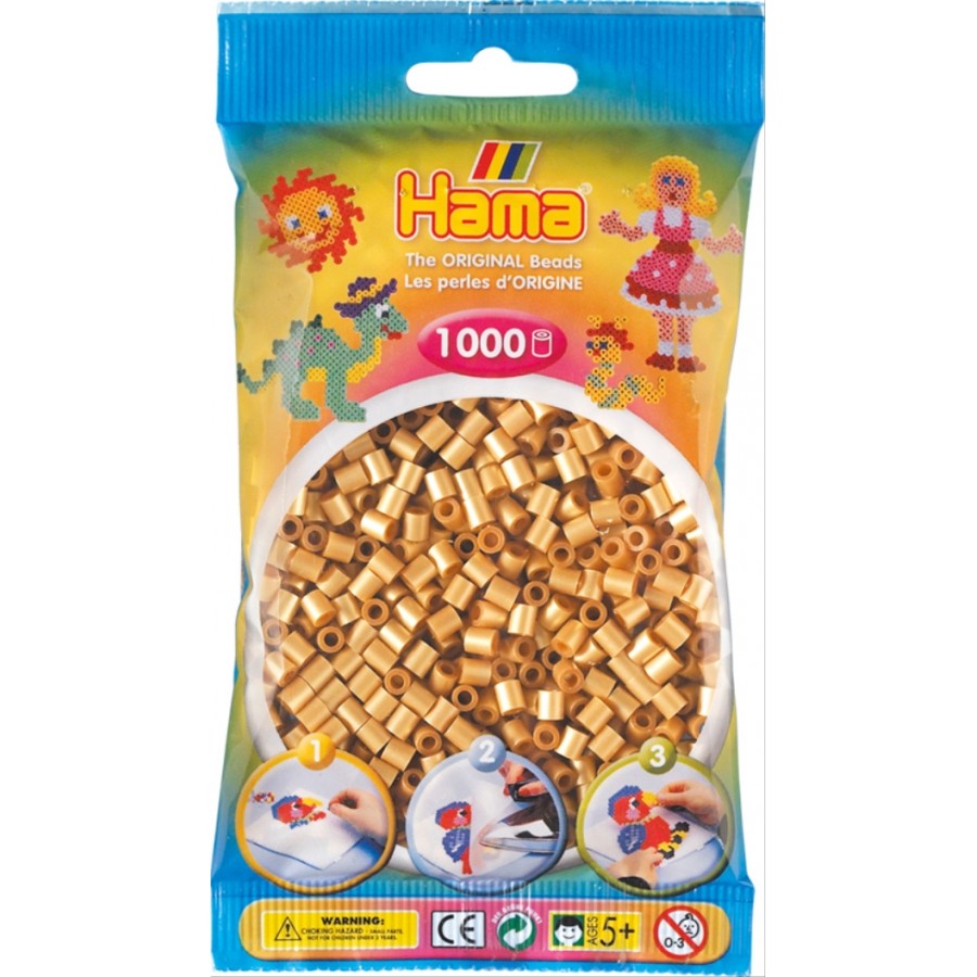 HAMA Bügelperlen Midi - Gold 1000 Perlen