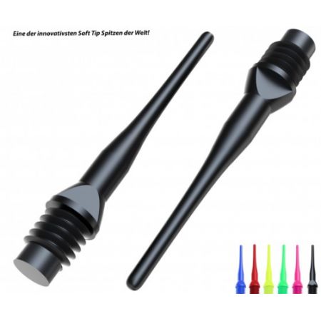 BULL'S Tufflex Soft Tips 6mm(2BA) schwarz 100 Stück