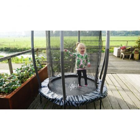 EXIT Tiggy Junior Trampoline ø140cm Schwarz + Sicherheitsnetz