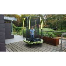 EXIT Tiggy Junior Trampoline ø140cm Lime + Sicherheitsnetz