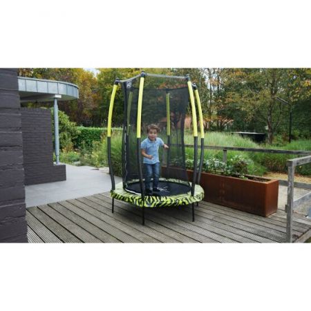 EXIT Tiggy Junior Trampoline ø140cm Lime + Sicherheitsnetz