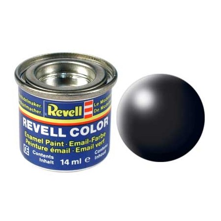 REVELL schwarz, seidenmatt RAL 9005 14 ml-Dose