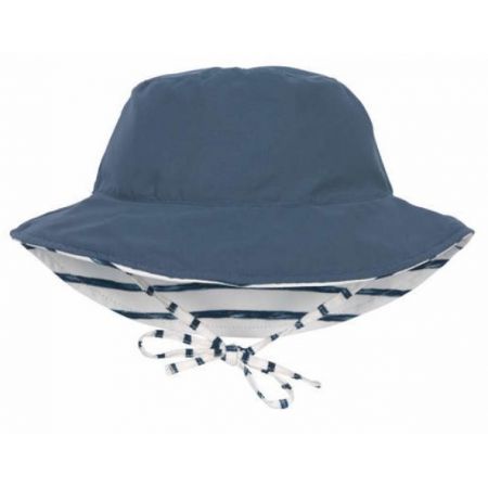 LSF Sun Protection Bucket Hat Stripes navy,