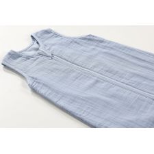 Mull-Schlafsack uni blau 110cm