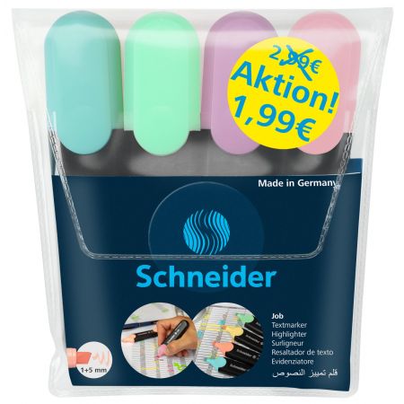 Textmarker 4er-Set pastell