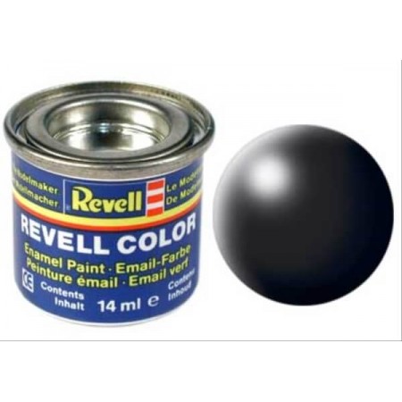 REVELL schwarz, seidenmatt RAL 9005 14 ml-Dose