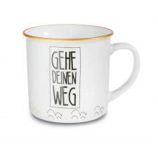 Tasse mit Spruch (Metallic) sort.