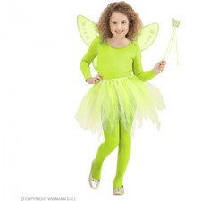 MAGIC FAIRY" grün (Tütü, Flügel, Feenstab)