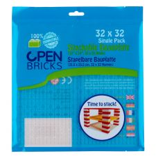 Open Bricks Baseplate 32x32 transparent Clear