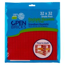 Open Bricks Baseplate 32x32 rot