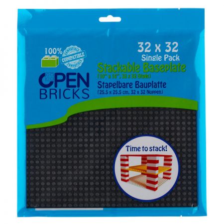 Open Bricks Baseplate 32x32 black