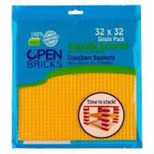 Open Bricks Baseplate 32x32 gelb