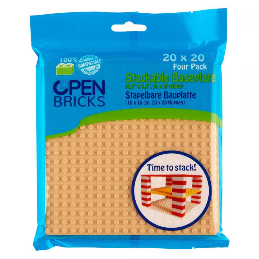 Open Bricks Baseplate 20x20 sand Open Bricks Baseplate 20x20 sand