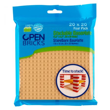 Open Bricks Baseplate 20x20 sand