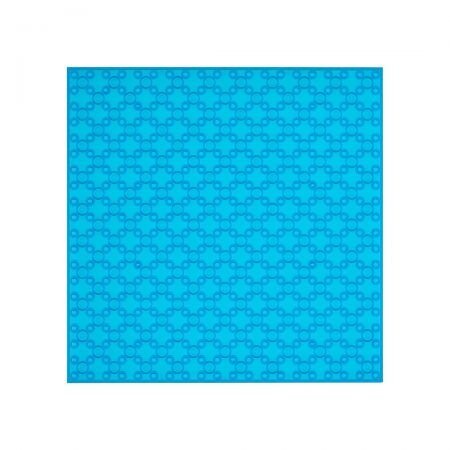 Open Bricks Baseplate 20x20 transparent Blau