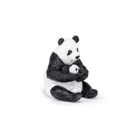 Sitzender Panda mit Jungem