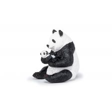 Sitzender Panda mit Jungem