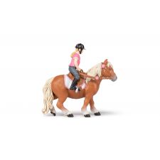 Shetland Pony mit Sattel