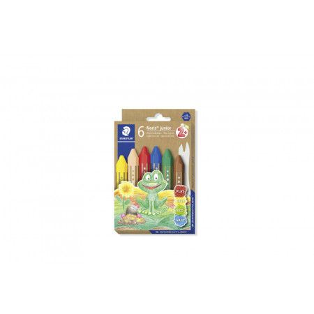 STAEDTLER Wachsmalkreide Noris junior 6ST Etui