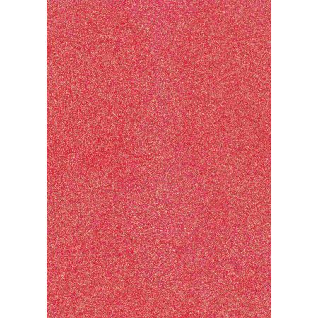 Glitterkarton A4, rot-neon
