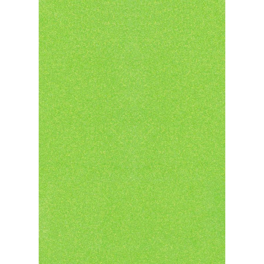 Glitterkarton A4, grün-neon