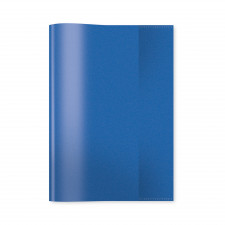 Heftschoner A5, blau, transparent