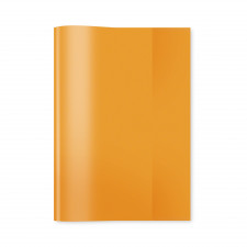 Heftschoner A5 orange, transparent