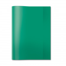 Heftschoner A4, grün, transparent