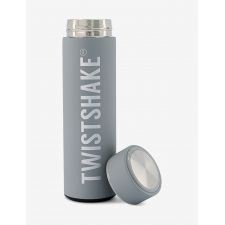 Twistshake Hot or Cold Bottle 420ml Pastel Grey