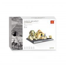 Bausteinset mit Pyramiden von Gizeh und Sphinx, geeignet für Kinder ab 6 Jahren.