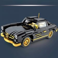 Mould King - schwarzer Oldtimer Goldverzierung 300SL