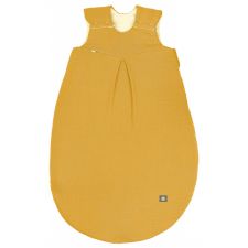 Musselin-Schlafsack wattiert 90cm mustard