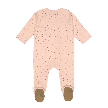 Pyjama with feet GOTS Powder pink 62/68