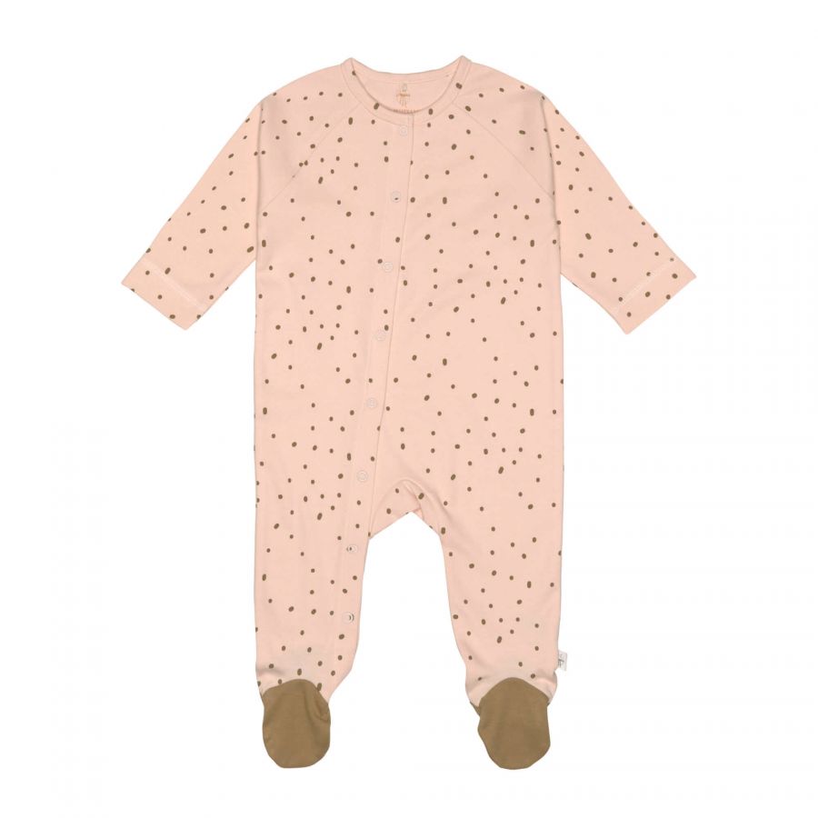 Pyjama with feet GOTS Powder pink 62/68