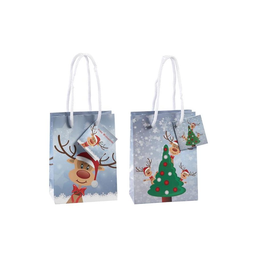 Geschenktüte Rentier Ole 14cm