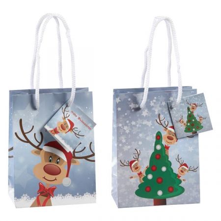 Geschenktüte Rentier Ole 14cm